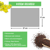 Wärmekissen Rechteck |  Blumen  |  Anthrazit