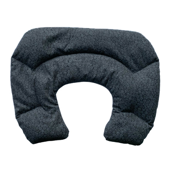 Wärmekissen Nackenhörnchen XL  |  Blumen  |  Anthrazit