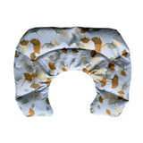 Wärmekissen Nackenhörnchen XL  |  Ginko-Blätter  |  Beige