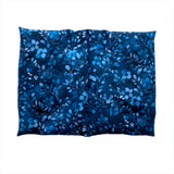 Wärmekissen Rechteck XL  |  Blumen und Blätter  |  Dunkelblau