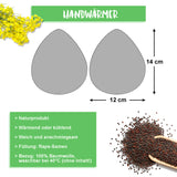 Handwärmer 2er-Set  |  Schneeflocke  |  Grau